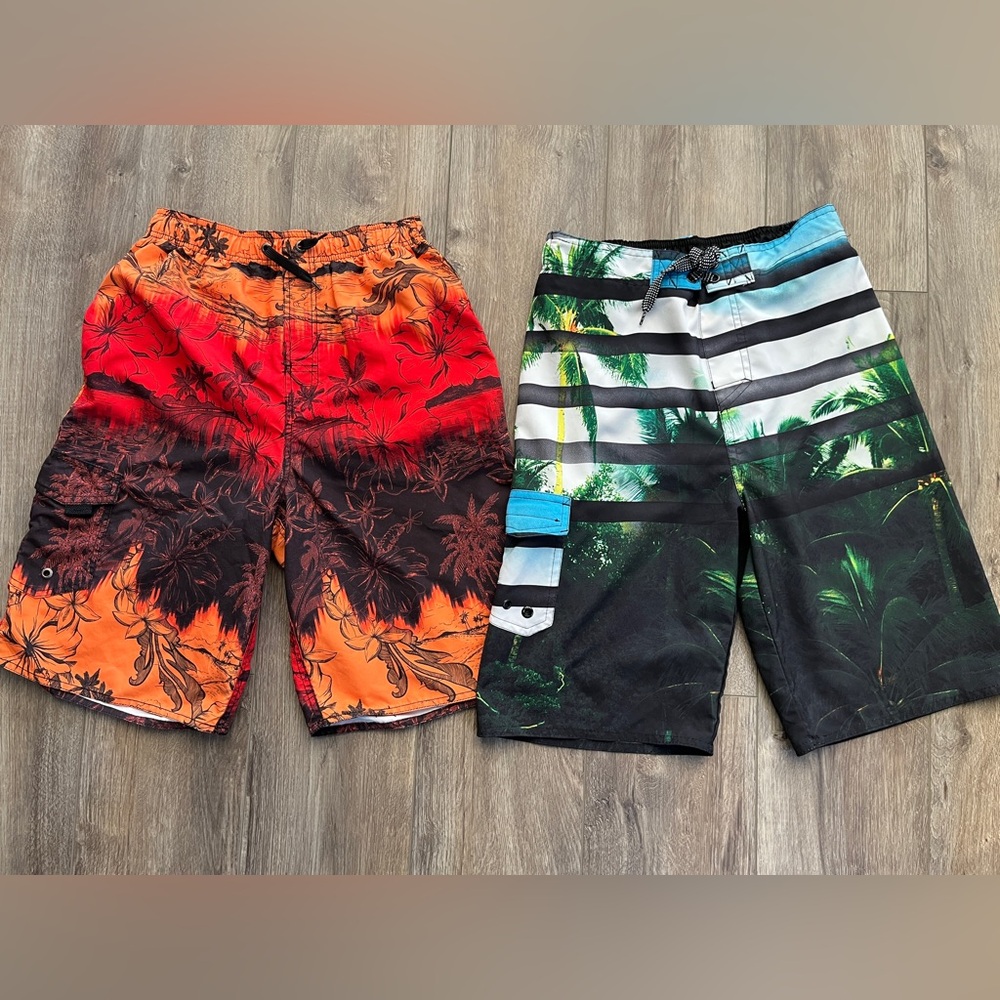 2 Pairs of Swim trunks/Shorts